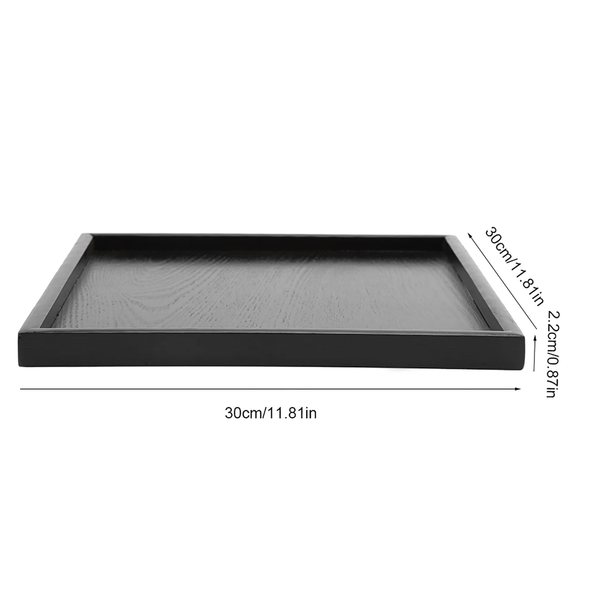 ZELVANO - Solid Wood Serving Tray for Spill-Free Entertaining
