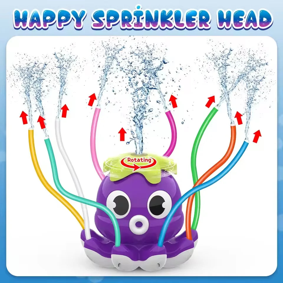SPLASHPOD - Kids Octopus Sprinkler for Active Outdoor Play