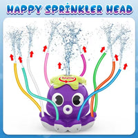 SPLASHPOD – Kids Octopus Water Toy with 8 Wiggling Spray Arms