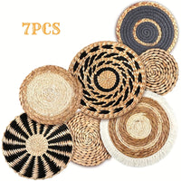 SEGRIVA - Seven Woven Wall Baskets for a Textured Focal Point
