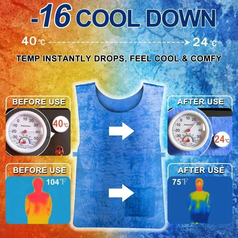 HYDROCOOL – Water-Activated Cooling Vest for All-Day Summer Comfort