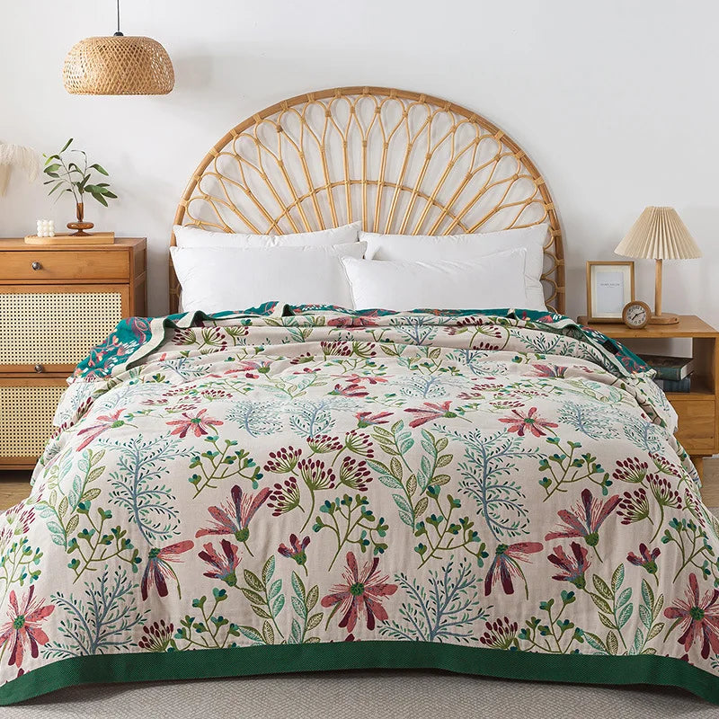 PETAVIA - Woven Cotton Sofa Throw for a Distinctive Seating Accent