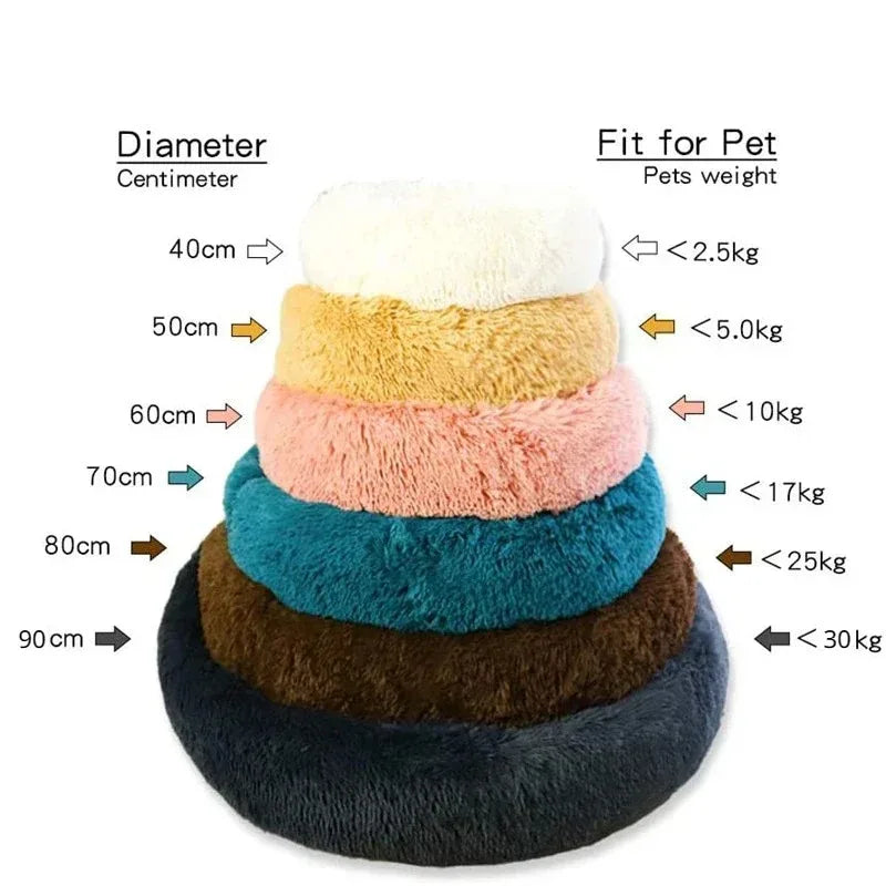 PAWVELLE - Plush Round Pet Sofa for Cozy Statement Seating