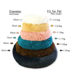 PAWVELLE - Plush Round Pet Sofa for Cozy Statement Seating