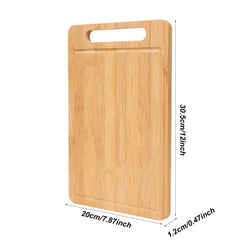 CULIVRA - Double-Sided Bamboo Cutting Board for Hygienic Food Prep