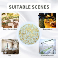 ZELVORI - Metallic Gold Placemats for Statement Table Settings