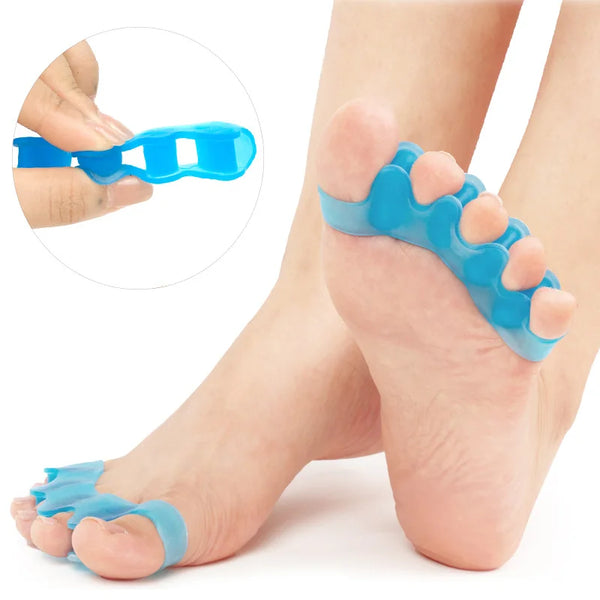 Protective Toe Separator Suitable Bunion Yoga Gel Silicone Hammer Toes Corrector for Women Men Straighteners Overlapping 1 Pair