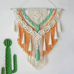 TAVYRA - Handwoven Macrame Wall Art To Anchor Bohemian Rooms