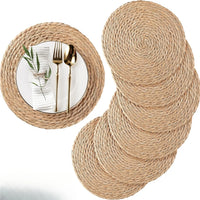 WEAVLORA - Handwoven Rattan Placemats That Protect Dining Tables