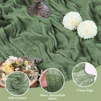 DRAPELLE - Gauze Table Runner for Softly Textured Tablescapes