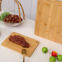 Wooden Cutting Board Bamboo Food Cutting Table Kitchen Serving Board Thickened Chopping Panel for Meat Fruit Vegetables Bread