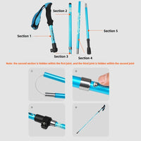 TREVYKA - Folding Trekking Poles for Stable Strides on Any Trail