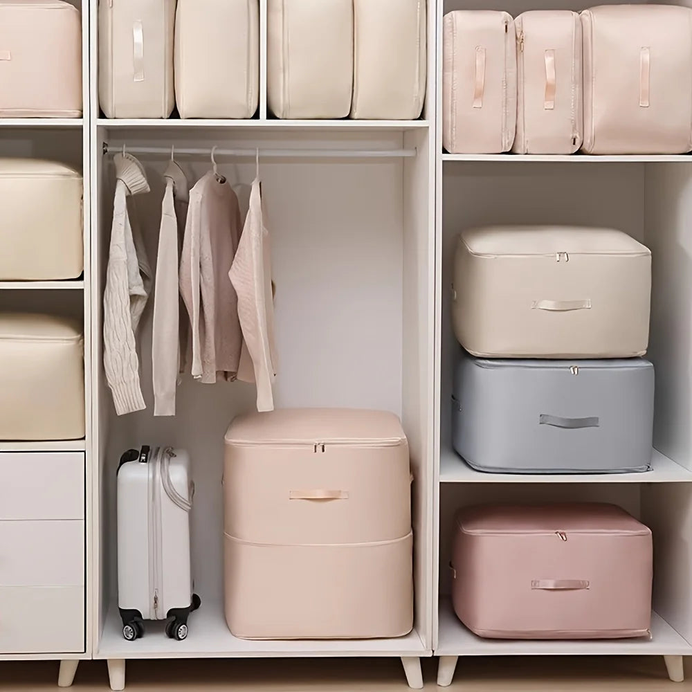 FOLDARA - Self-Compressing Storage Bag for Bulky Bedding
