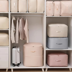 FOLDARA - Self-Compressing Storage Bag for Bulky Bedding