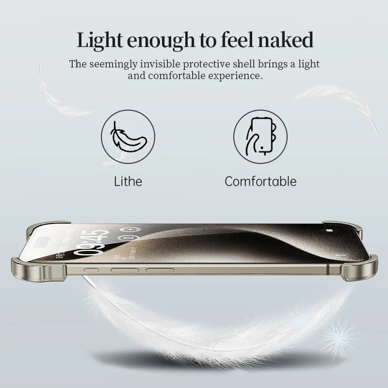 EXOVARA - Sculptural Aluminum Phone Case for Corner and Lens Protection