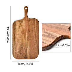 SLYVORA - Double-Sided Wooden Board for Prep and Serving