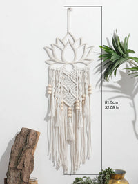 VELUNORA - Lotus Macrame Wall Hanging For A Serene Focal Point