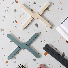 KROVANA - Foldable Silicone Trivet for Heat-Safe Surfaces