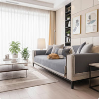 NATURWEFT – Non-slip cotton-linen sofa cover for all seasons