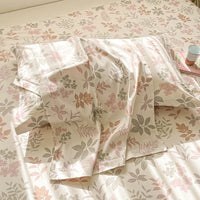 High Quality Cotton Luxury Floral Style Bedding Set 100% Cotton Duvet Cover Set 1 Duvet Cover 2 Pillow Shams Single/Double/King