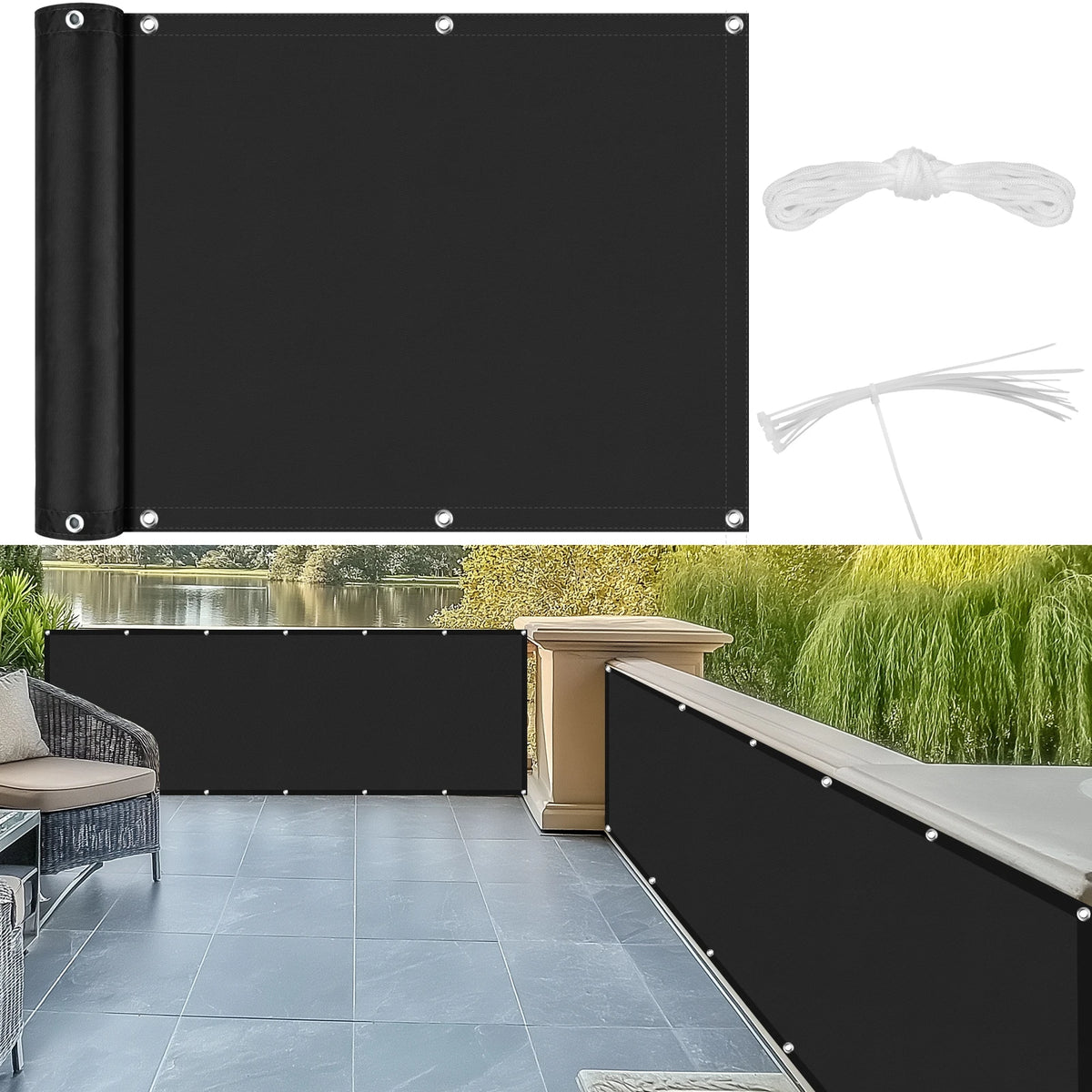 PRIVANET - Outdoor Shade Cloth for Private, Comfortable Spaces