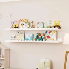 VELNORA - Wavy Floating Shelf for Sculptural Wall Storage