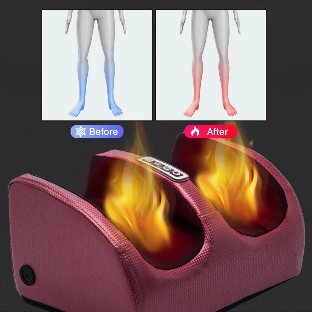 KNEVORA - Heated Shiatsu Foot Massager for Deep Muscle Relief