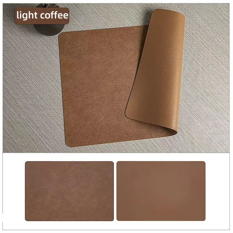 HEATLUNE - Faux Leather Placemats for a Refined, Protected Table