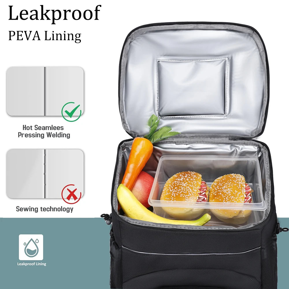 COOLTERRA - Sac à dos isotherme de 33L pour transporter des aliments frais sans risque de fuite