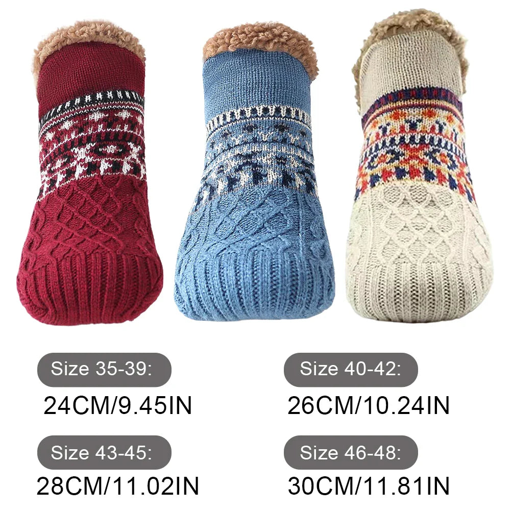 COZELVA - Plush-Lined Grip Socks for Warm, Secure Steps