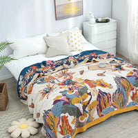 TAPELUNE - Floral Jacquard Throw for Statement Sofa Styling