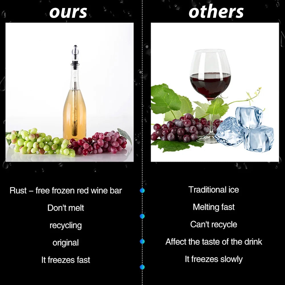 PUREVINO - Wine Aerator and Cooling Stick for Fuller Flavor