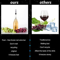 PUREVINO - Wine Aerator and Cooling Stick for Fuller Flavor