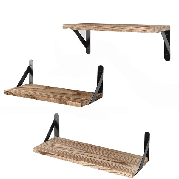 Wooden Floating Wall Shelves Bathroom Hanging Racks Shelf  Storage Kitchen Organizer Furnitures Living Room Display Stand Holder