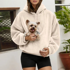 PAWVELA - Pet Carrier Hoodie for Hands-Free Comfort on the Go