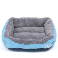 Soft Square Large Dog Sofa Elastic Dog House Cushion Winter Warm Medium Dog Bed Washable Cat Kennel House Accessories