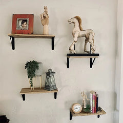 ARVELUNE - Solid Wood Floating Shelves for Artful Space-Saving Display