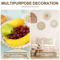 WEVORA - 11-Piece Woven Wall Basket Set for a Natural Focal Point