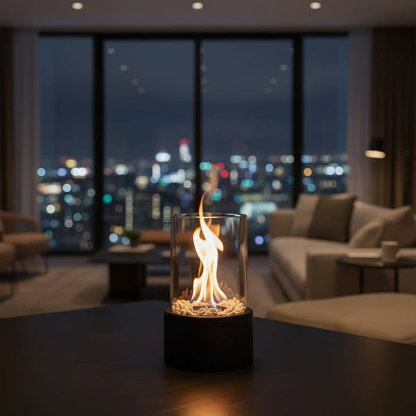 SLEEKFLAME – Smoke-Free Table Fireplace for Stylish Indoor & Outdoor Use