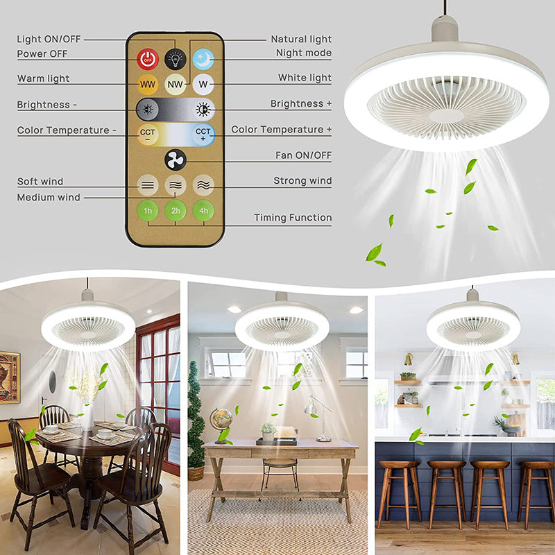 LIGHTBREEZE - Sculptural LED Ceiling Fan for Light and Airflow
