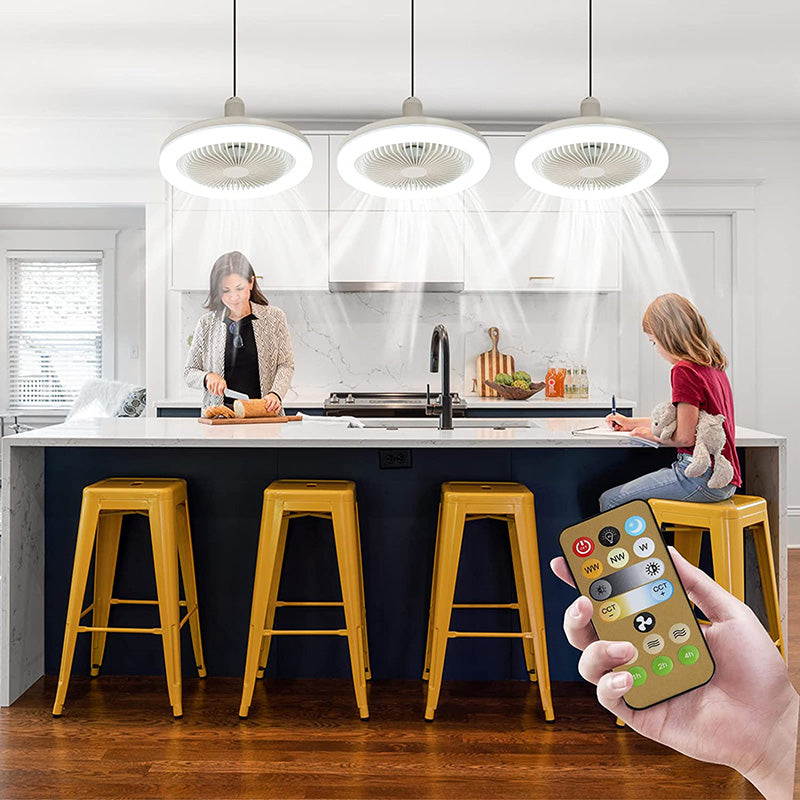 LIGHTBREEZE - Sculptural LED Ceiling Fan for Light and Airflow