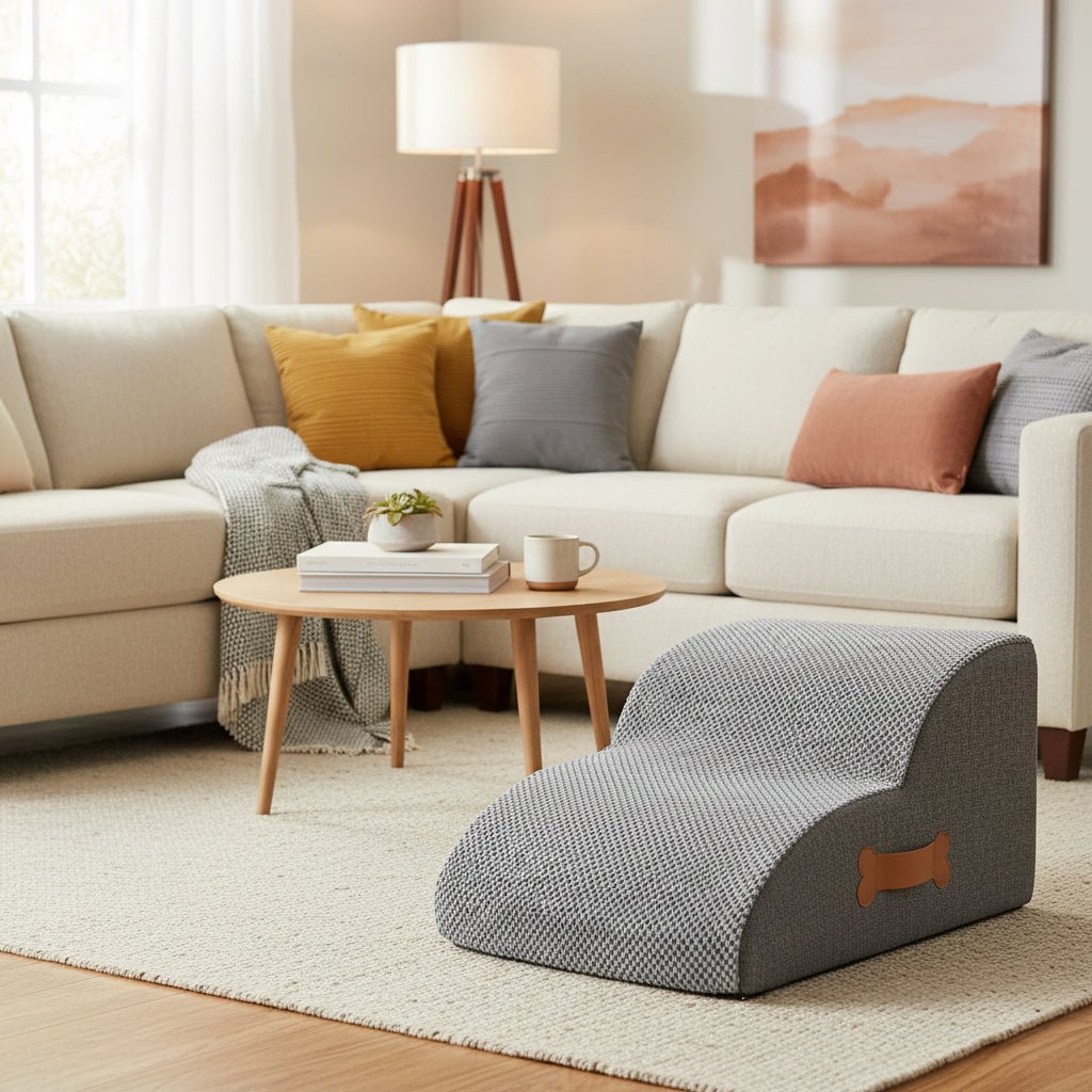 COMFYCLIMB - Sculptural Foam Pet Steps for Joint-Friendly Sofa Access