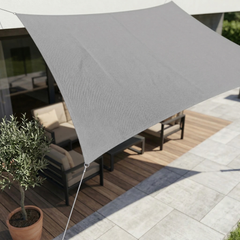 VELNARO - Rectangular Shade Sail for UV and Rain Protection