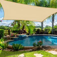 VELNARO - Rectangular Shade Sail for UV and Rain Protection
