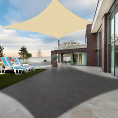 VELNARO - Rectangular Shade Sail for UV and Rain Protection