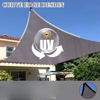 VELNARO - Rectangular Shade Sail for UV and Rain Protection