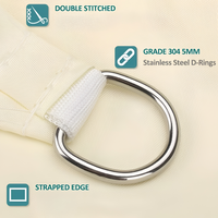 VELNARO - Rectangular Shade Sail for UV and Rain Protection