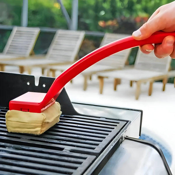 Steam Grill Cleaner Brush - Safe Non-Scratch BBQ Brush with Long Handle