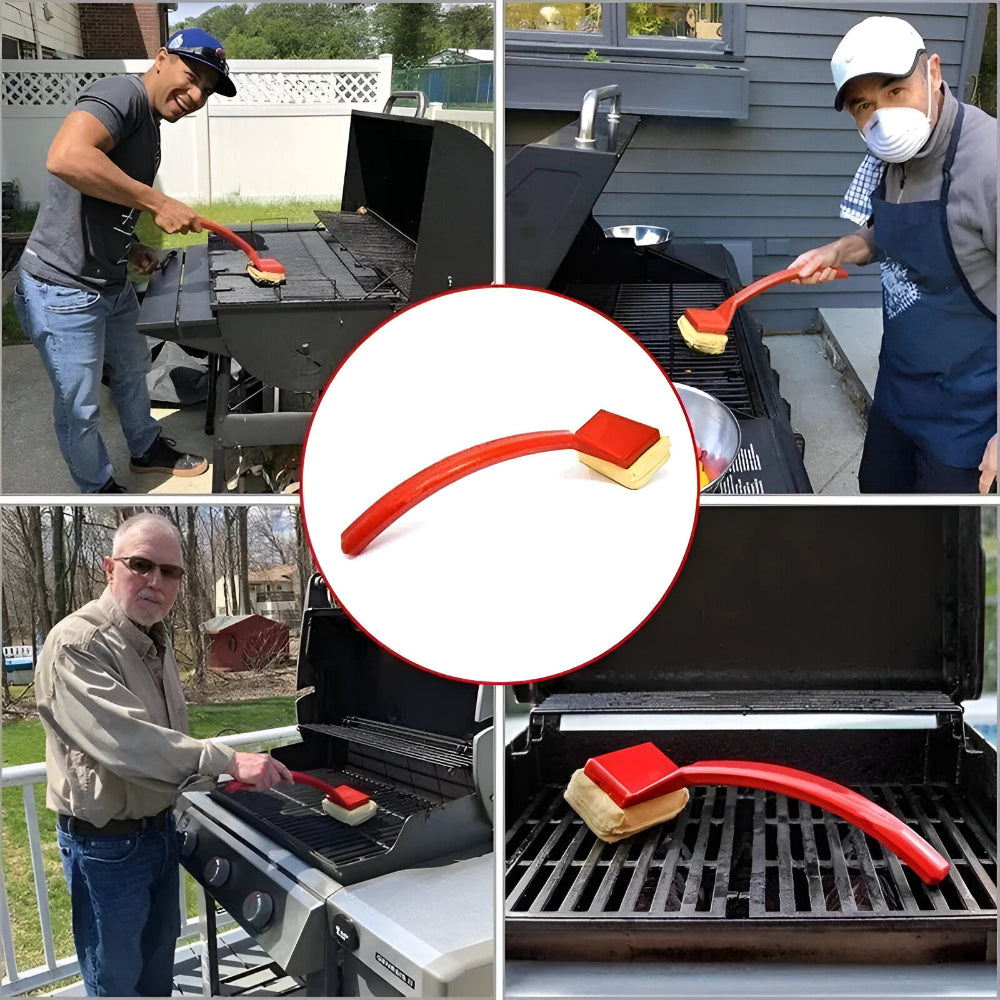 GRILVENA - Steam Grill Brush for Safe Bristle-Free Cleaning
