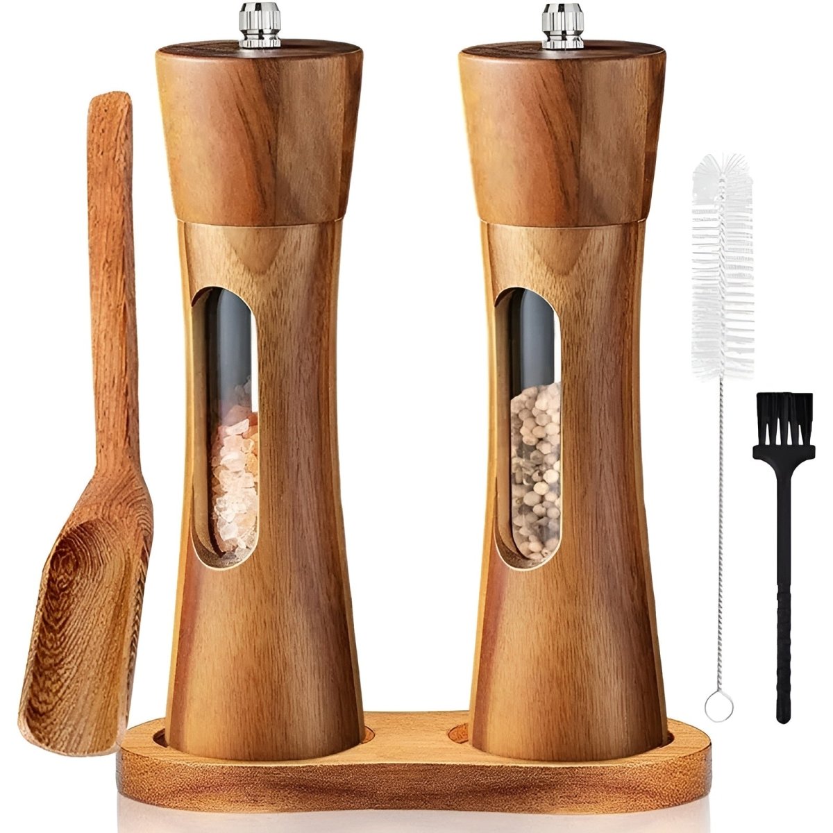 MILLHAVEN - Wooden Spice Mill for Precise Adjustable Grinding